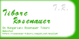 tiborc rosenauer business card